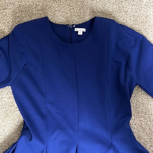 Vintage Gap Blue MIDI Pleated Dress - Picture 4 of 12